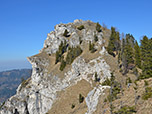 Blick zurück zum Nockstein-Gipfel