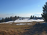 Links der Hohe Göll, in der Bildmitte zeigt sich der Watzmann