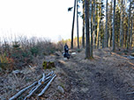 Am Klausberg schwenkt der Weg nach Norden...