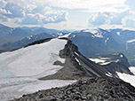 Blick vom Keilhaus topp zur Svellnose...