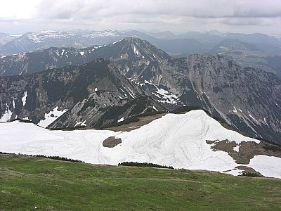 Blick über den Aufstiegsweg