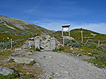 Die Wanderung zum Gaustatoppen beginnt in Stavsro 