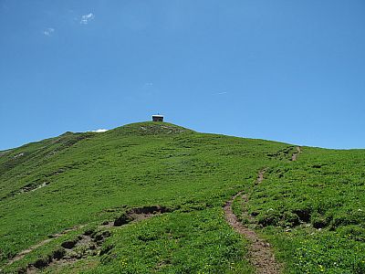 Auf dem Weg zur Erinnerungshütte