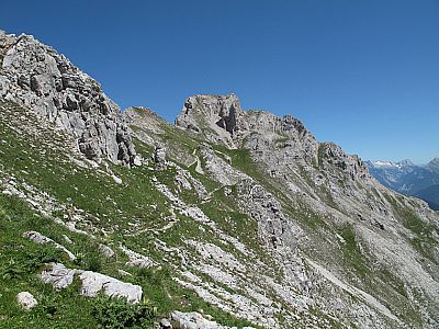 Der Weiterweg ist gut zu erkennen