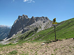 Am Scharnitzjoch mit Blick zur Gehrenspitze