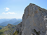 Blick zum Nebengipfel der Gehrenspitze