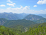 In der Bildmitte der Plansee mit dem Thaneller