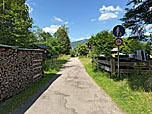 In Bad Wiessee erreichen wir die Hagngasse, ...