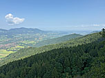 Wir genießen den wunderbaren Blick über das Isartal