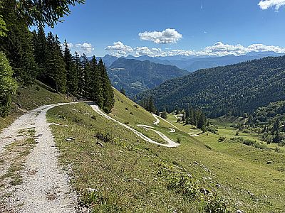Noch einmal der Blick zurück Richtung Achental