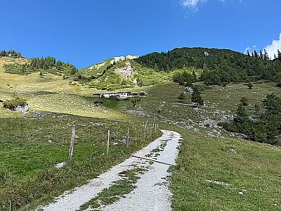 Nun ist es nicht mehr weit bis zur Wirtsalm
