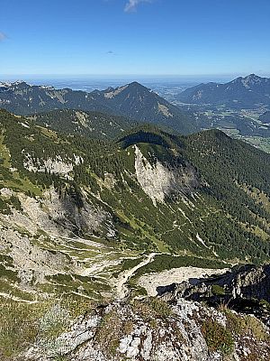 Blick nach Nordosten zur Hochplatte