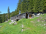 Holzhütte oberhalb der Schreckalm