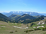 Blick zum Kaisergebirge