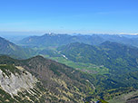 Blick über das Tal der Tiroler Achen zum Hochgern