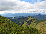 Blick über das Inntal zu den Bayerischen Voralpen