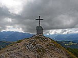 ...und erreichen schließlich den Geigelstein-Gipfel