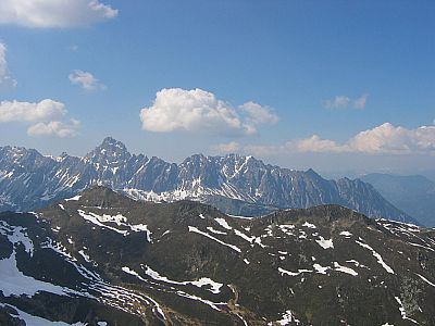 ...und die Bergkette rund um Zimba und Valkastiel