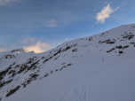 Steil geht es hinunter zum Persgletscher