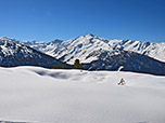 Blick zu Hippoldspitze, Wildofen und Hirzer