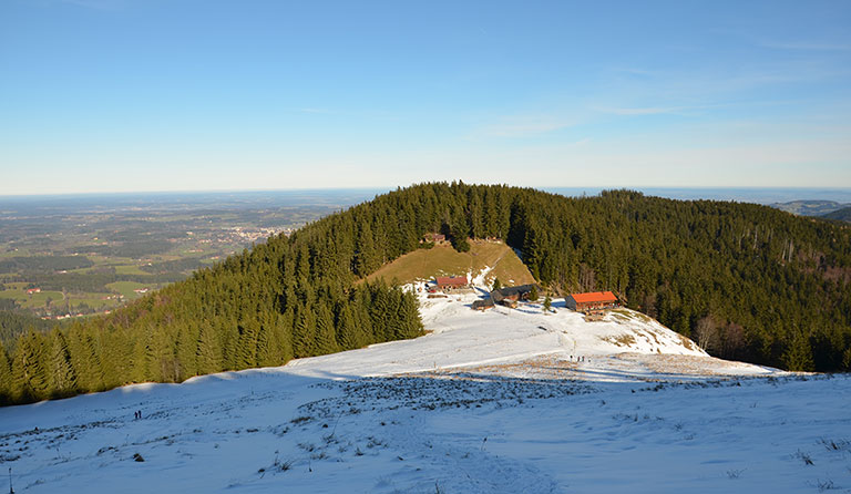 Gindelalmschneid (1335 m) über Huberspitz (1048 m)