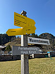 Dann schlagen wir den Waxensteinweg ein...
