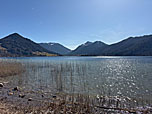 Blick über den See zur Brecherspitz