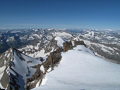 Rückblick zur Becca di Montcorvé
