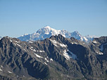 Der Mont Blanc zeigt sich