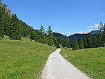 ...und folgen dem Fahrweg südostwärts