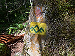 Markierung des SalzAlpenSteigs