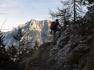 Während des Aufstiegs haben wir...