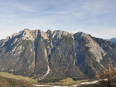 eine tolle Sicht auf das westliche Karwendelgebirge