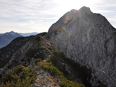 Weiter auf dem Grat bis zum letzten Achterkopf