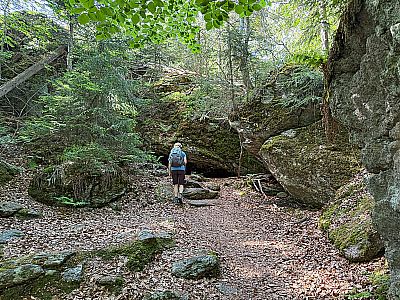 ...treffen wir auf die Felsen...
