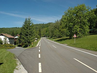 Kurz an der Straße