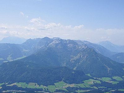 Blick zum Tennengebirge im Westen