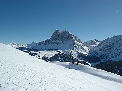 Blick zum Peitlerkofel