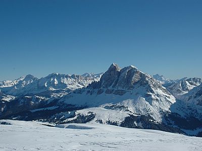 Letzter Blick zum Peitlerkofel
