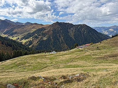 Blick zurück zur Hochwildalm