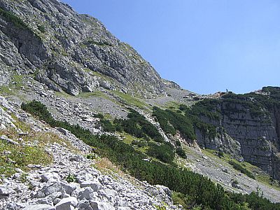 ...zu den Flanken des Dießbachecks