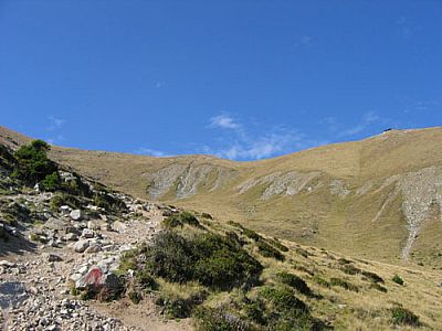 Steil bergauf Richtung Kuhleiten