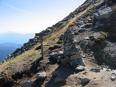 Hier beginnt der Klettersteig