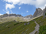 ...und erreichen eine Hochfläche unterhalb des Wolfebnerkars