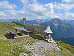 Blick von der Hermann-von-Barth-Hütte zu den Lechtaler Alpen