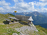 Blick von der Hermann-von-Barth-Hütte zu den Lechtaler Alpen