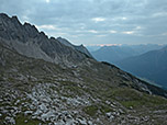 Blick zurück zur Hermann-von-Barth-Hütte