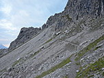 Wir queren am Fuß der Hermannskarspitze vorbei...