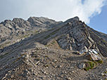 Blick zum Gipfel des Großen Krottenkopfs