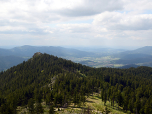Der Blick nach Westen zum Kleinen Osser